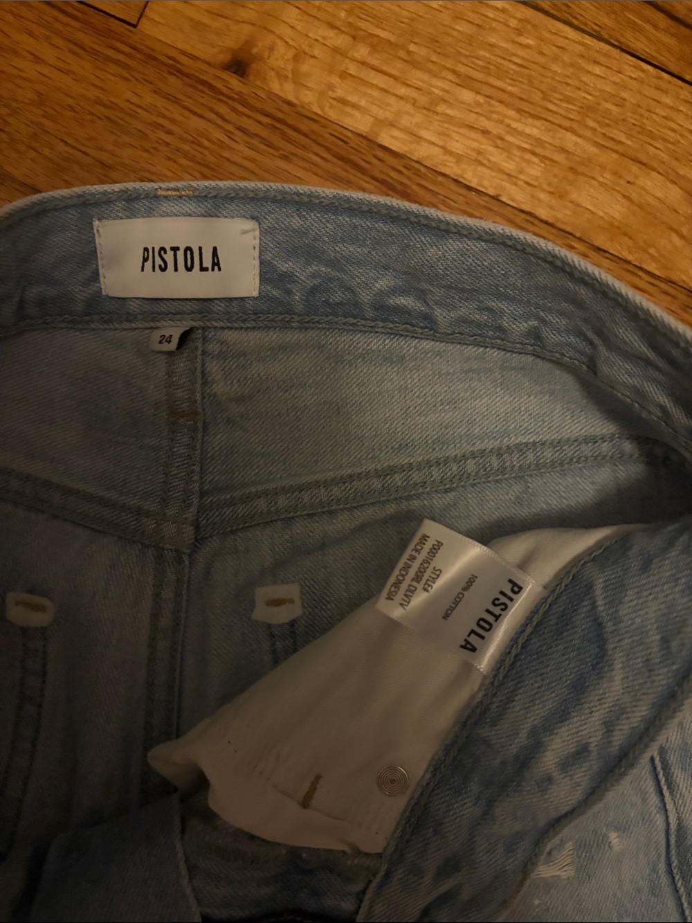 Pistola Light Blue Straight Leg Jeans - Picture 2 of 2